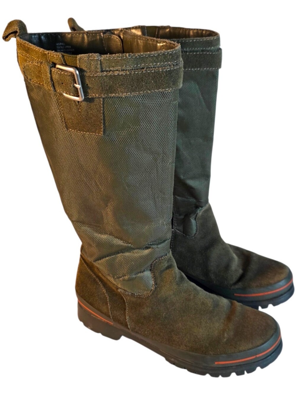 Anne Klein Sport Tall Outdoor Boots in Olive Green Women's Size 8